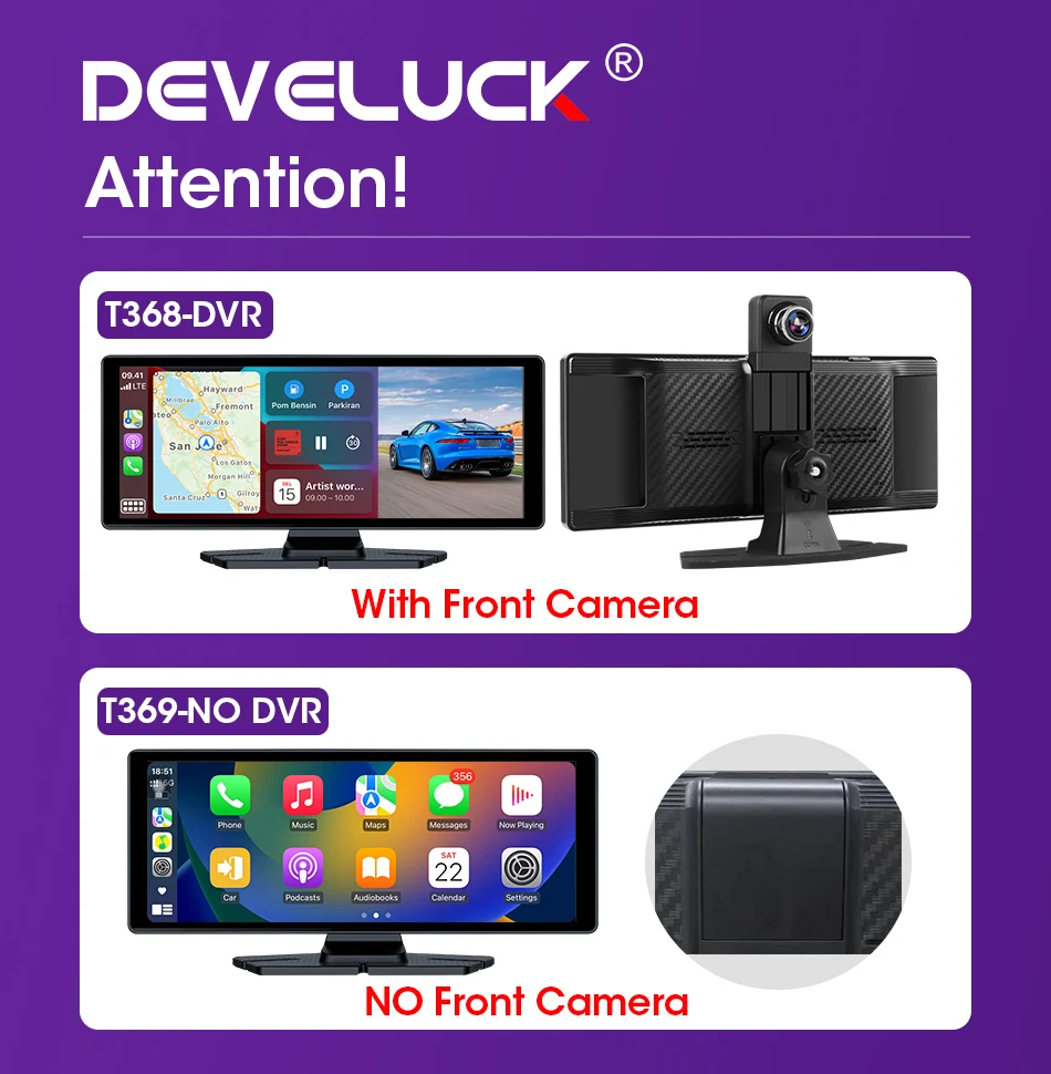 11,26 Zoll Dash Cam Auto DVR 4K Kamera Wireless Carplay Android Auto Touchscreen Dual Len Video Recorder Dashboard BT FM AUX GPS – Detail 1