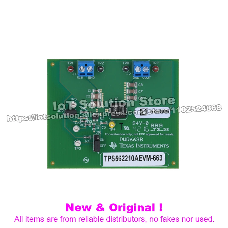 TPS562210AEVM-663 TPS562210A, 2A Synchronous Step-Down Converter Evaluation Module