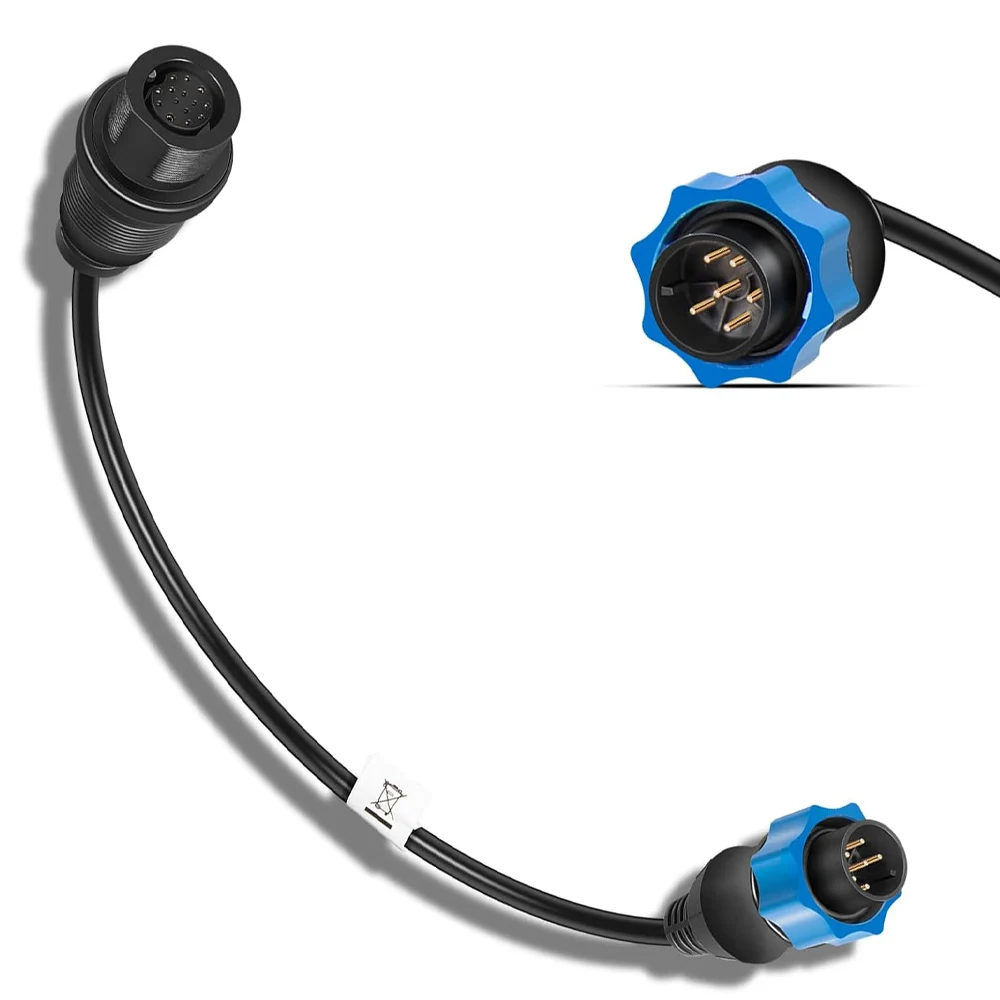 1852077 Dual Spectrum Chirp Adapter Cable/MKR-DSC-10 Compatible with Lowrance 7-Pin Transducer, HDS & Hook Series Fish Finders