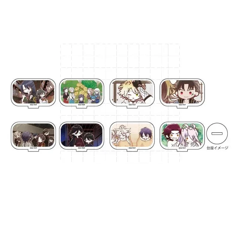 Game Touken Ranbu Online Acrylic Stand Doll Anime Kunihiro Kanesada Namazuo Toushirou Mini Figure Model Plate Cosplay Toy Gift