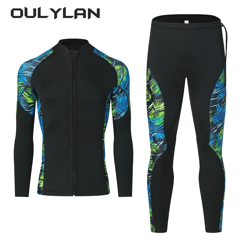 Oulylan Jacket Scuba Diving Pants Surf Snorkeling 3MM Men Women Wetsuit Underwater Spearfishing Fishing Kitesurf Equipment