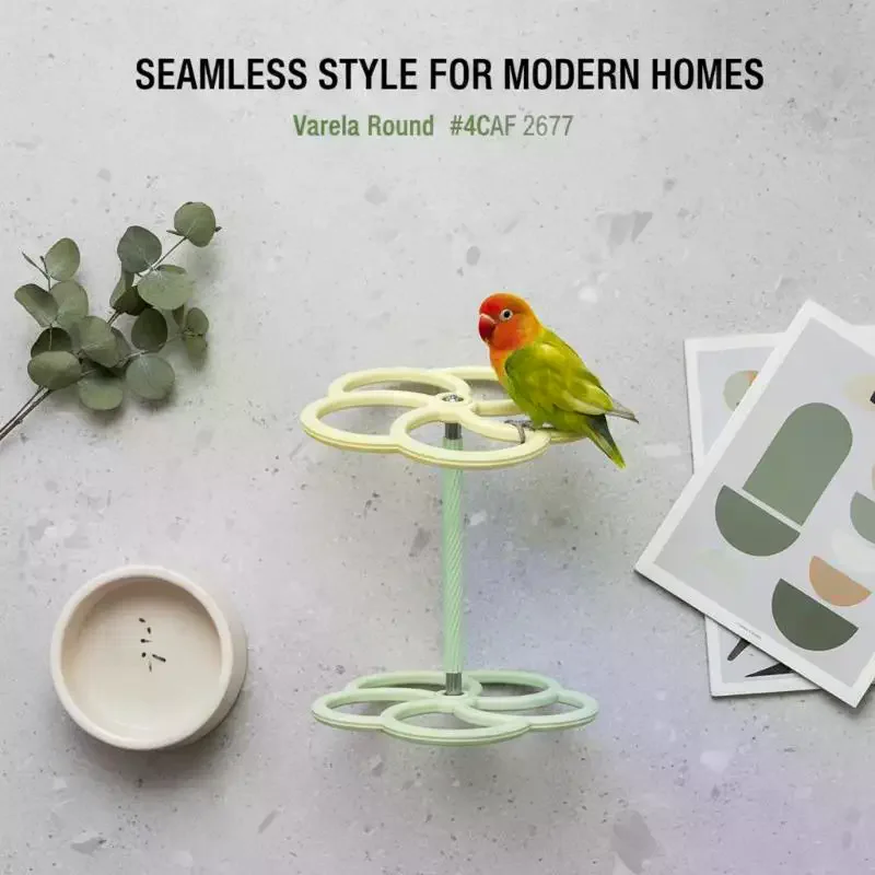 Interactive Parrot Toy Spinning Windmill Stand Suspend Relieving Boredom Gnawing Biting Self Entertaining Puzzle Bird Toy