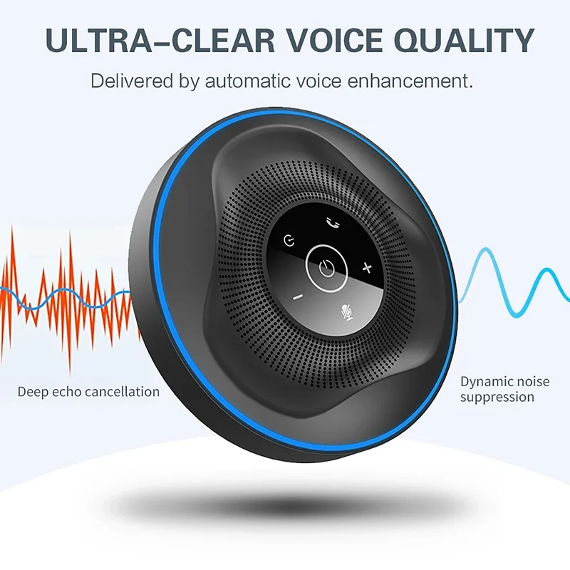 Audio Video Conferencing System USB Wireless Omnidirectional Microphone Conference Speakerphone Hi Meet