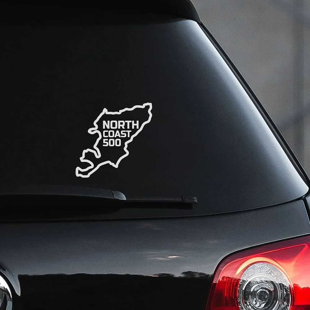 ملصقات سيارات على الساحل الشمالي ، ملصق فينيل ، للنافذة والمصد ، حلادة مضحكة ، nc500