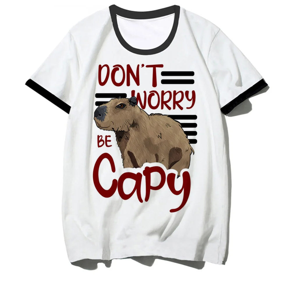 

capibara tshirt men streetwear funny t shirt male graphic anime manga clothing