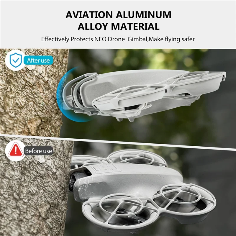 Gimbal Bumper Guard Zubehör, Antikollisionsschutz aus Aluminiumlegierung, Schutzstange, Drohnenkamera