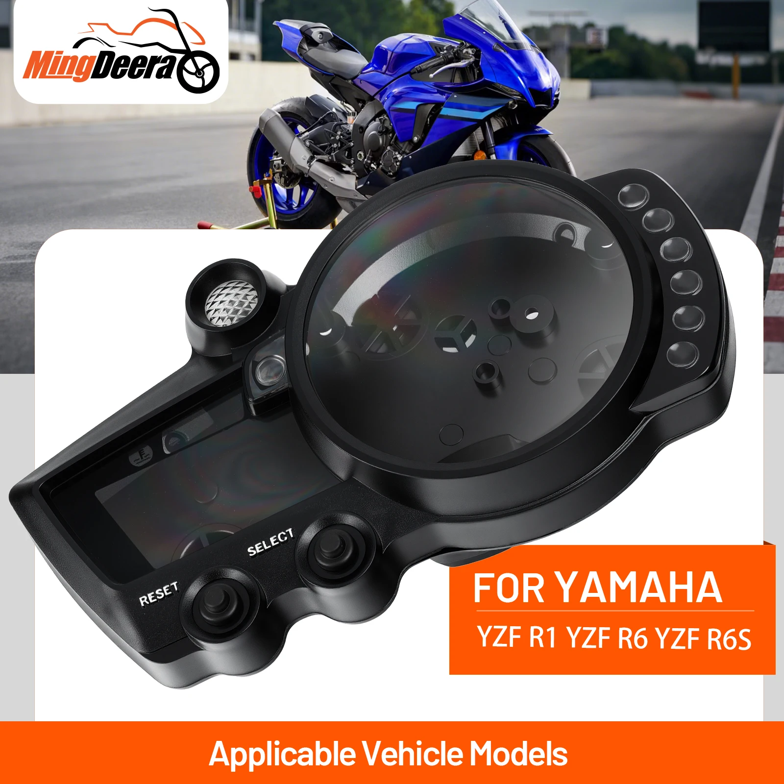 Motorcycle Speedometer Instrument Housing For Yamaha YZF R1 2002-2003 YZF R6 2003-2005 R6S 2006-2010 Speedo Meter Gauge Cover