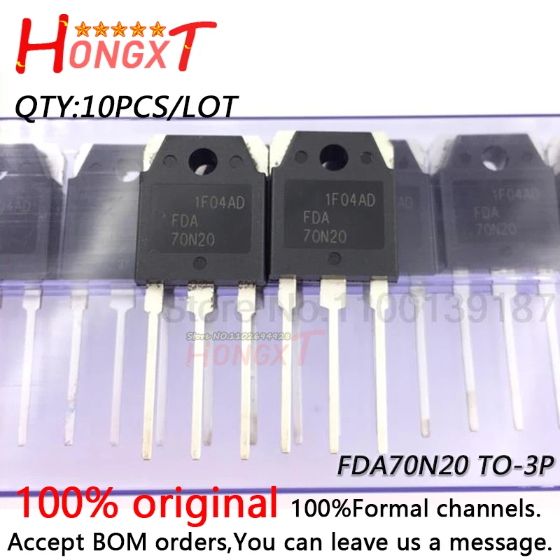 10PCS NEW  FDA70N20  TO-247 high power field effect transistor N channel 200V 70A