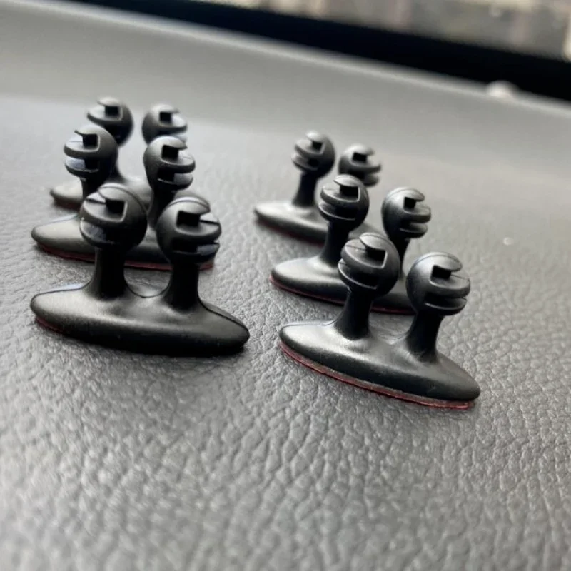 Car Dashboard Phone Charger Cable Manager Hook Headphone Line Organizer Clasp Clamp Holder Auto Interior Accessories