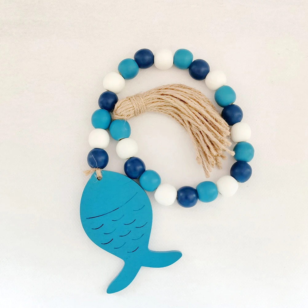 Guirnalda de borlas de cuerda de cáñamo de madera de primera calidad, decoración colgante de pared para decoración de dormitorio y sala de estar