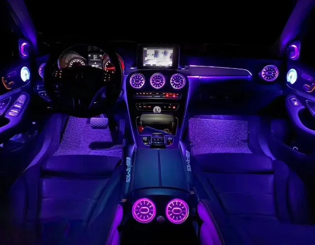 

For Mercedes Benz C Class/GLC X253 W205 Ambient Light Kit New 6V Car Interior Light Decoration Accessories 6 Set