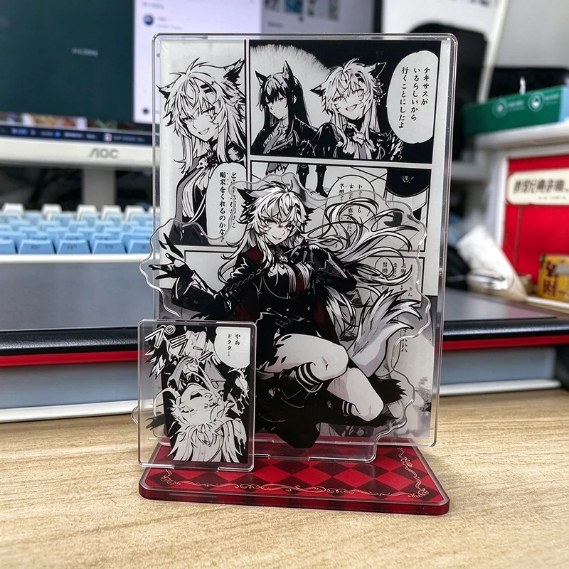 Game Arknights Operator Lappland‌ Cosplay Standing Plate Creative Acrylic Figure Stand Desktop Ornament Decoration Collect Prop