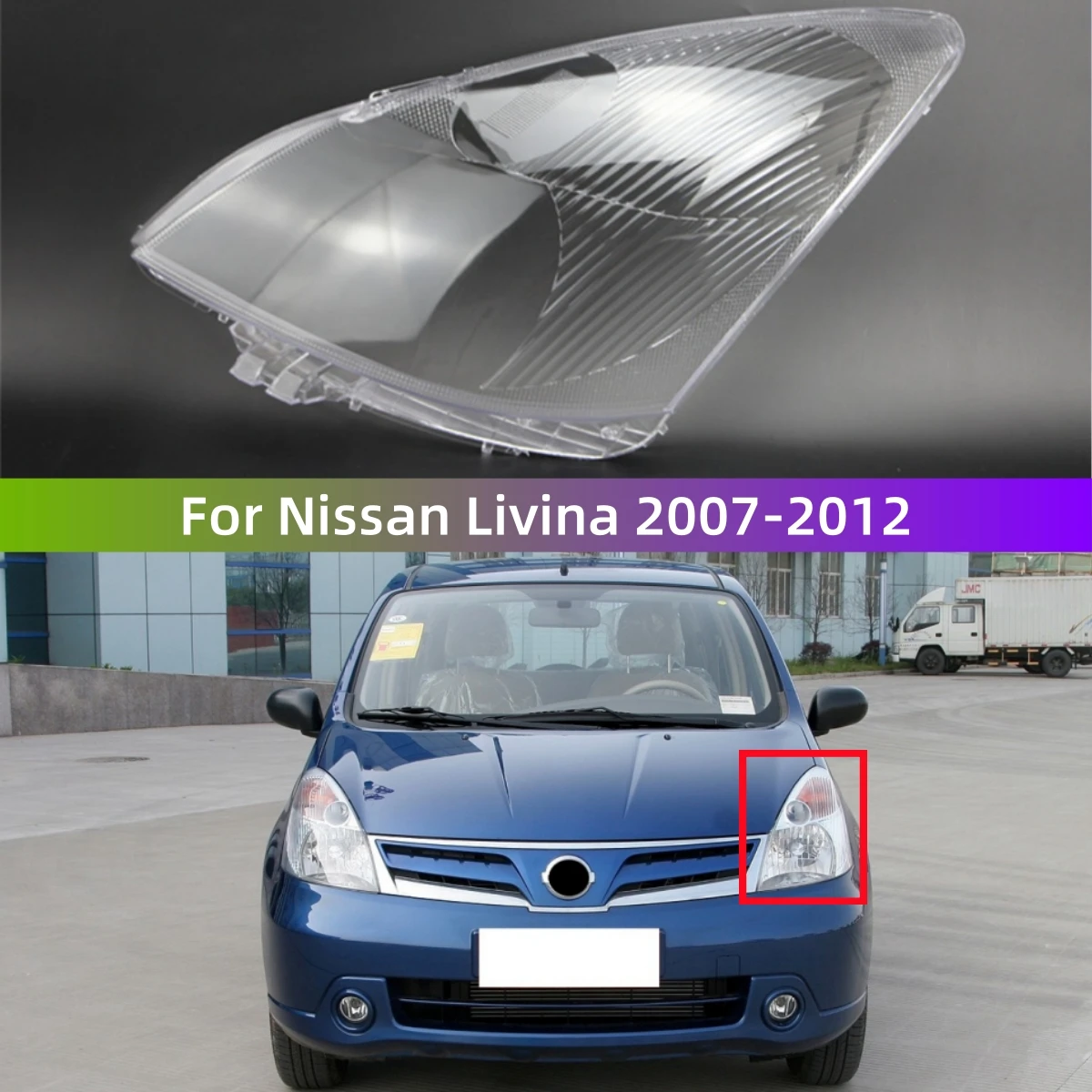 

For Nissan Livina 2007 2008 2009 2010 2011 2012 Accessories For The Car Headlights Lamp Lens Replace The Original Lampshade