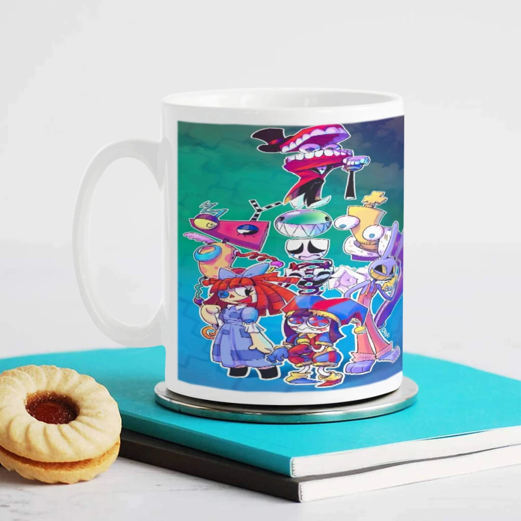 Cartoon The Amazing Digital C-Circus Vintage Ceramics Coffee Mug Cute Gamer Birthday Gift Back To School Mug