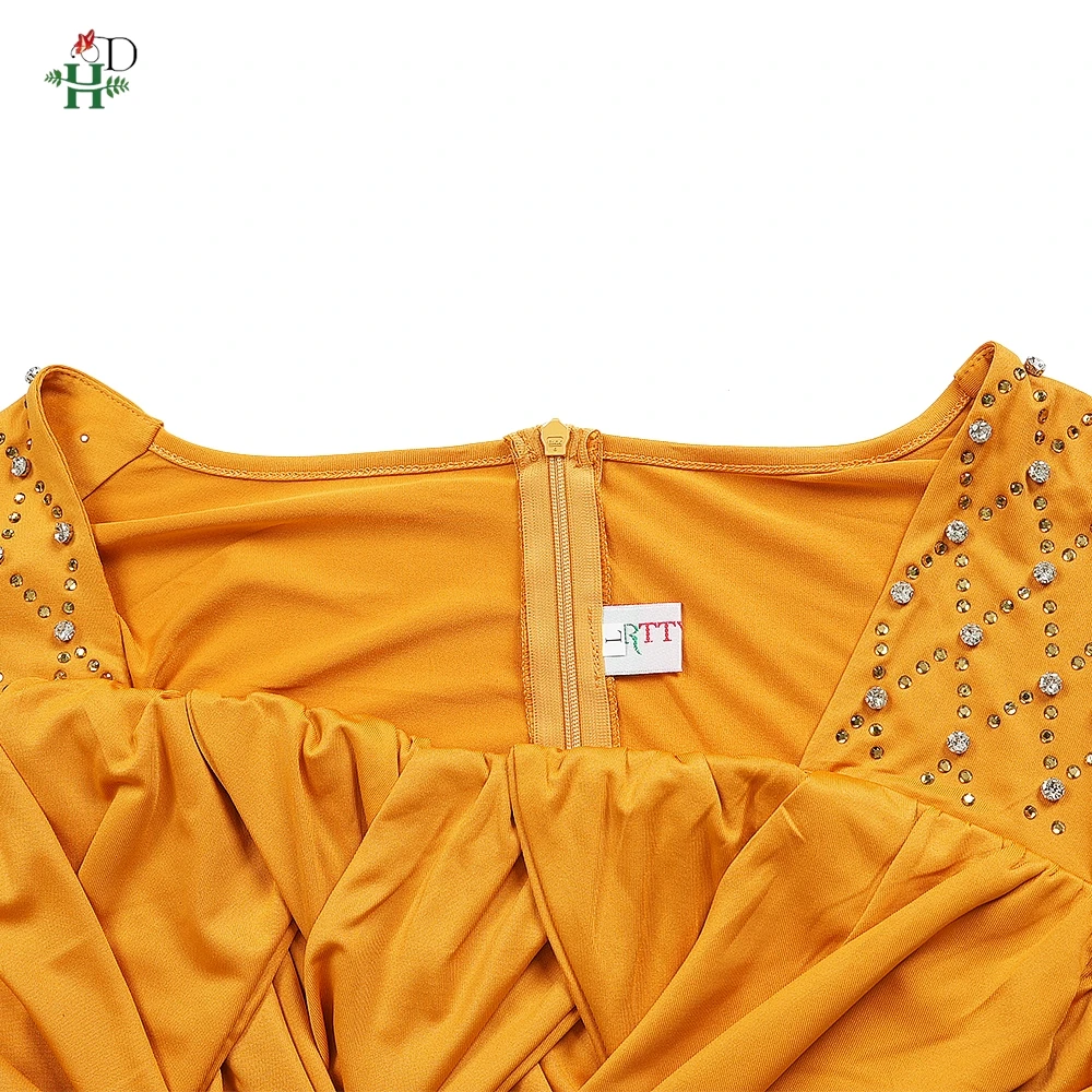 H & D 2025 الملابس الأفريقية الجديدة للنساء فستان موضة نصف كم فستان الزفاف المسائي فستان الحفلات الماس فستان ماكسي يومي غير رسمي