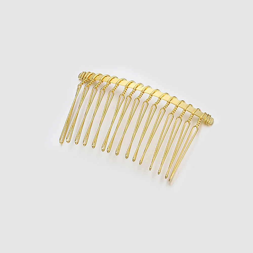 10pcs 12/15/20mm Gold Color Teeth Hair Combs Hairpin for Jewelry Making DIY Bridal Wedding Hairwear Headwear Accessories
