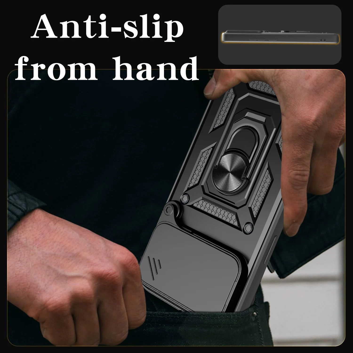 حافظة هاتف داعمة غير مرئية لهاتف آيفون 17 برو ماكس اير 16 16e 15 14 Plus 13 12 Pro Iphone 17 آيفون 16 #6