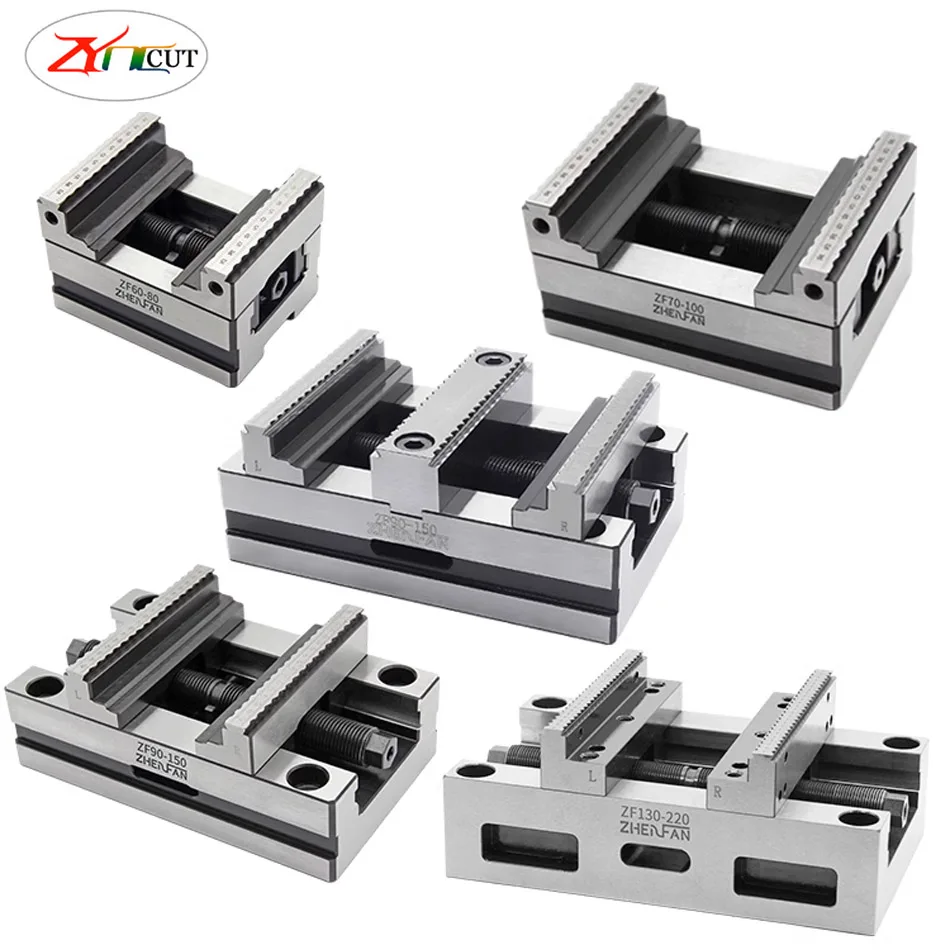 CNC four axis and five axis special fixture with soft claw double clamping self centering precision vise