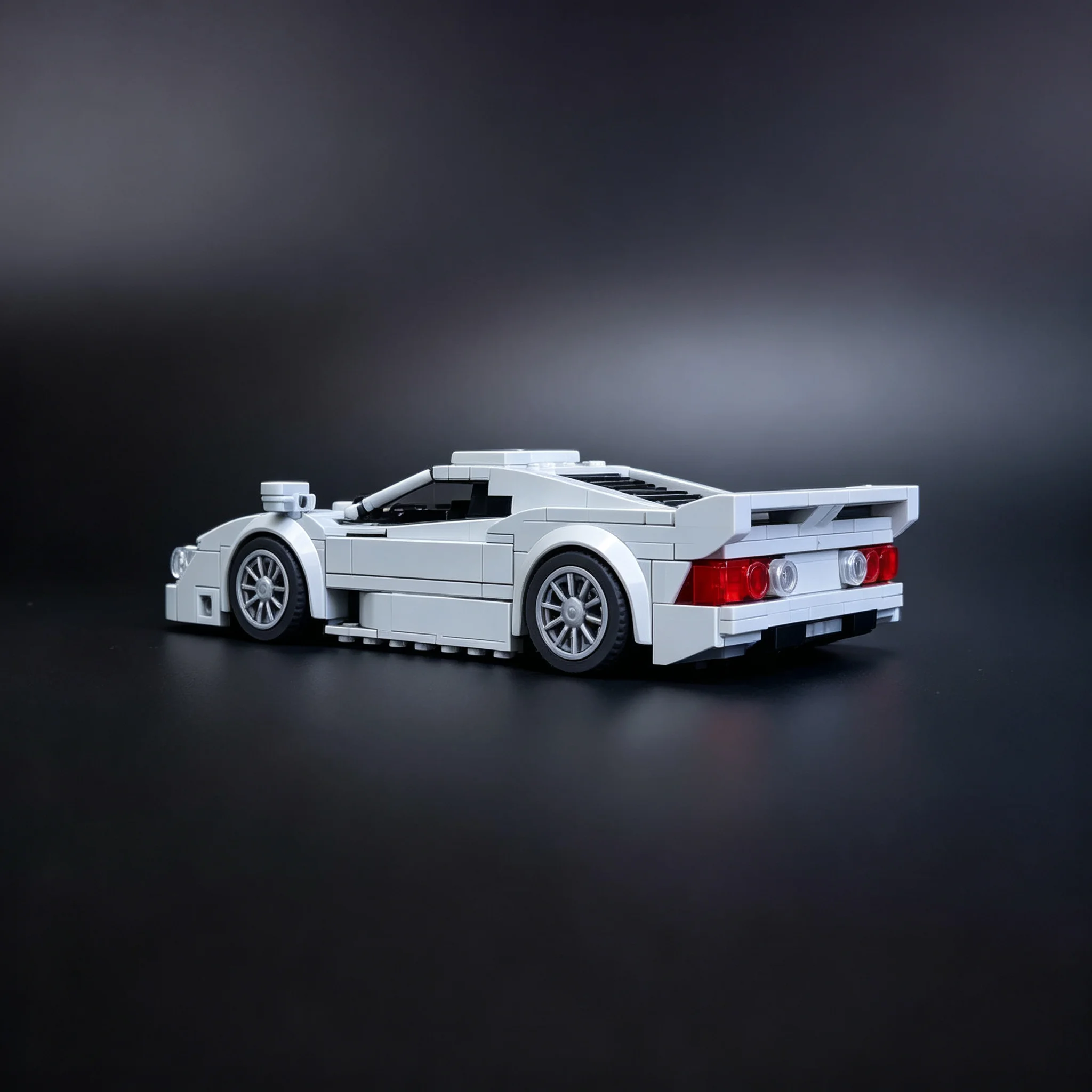 371pcs MOC Mercedesees Benz CLK GTR strassenversion city Champions Model Building Blocks Christmas Gift Toy Brick Collection Art view 3