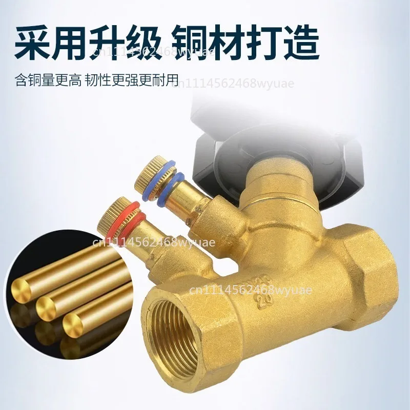 Static Balance Double Regulating Valve, Female Threaded Water Balance Control Valve