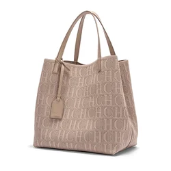 CH-Bolso de hombro de gran capacidad para mujer, bolso exterior exquisito para mujer, moda clásica, nuevo Color sólido, tejido con mosca hecho a mano