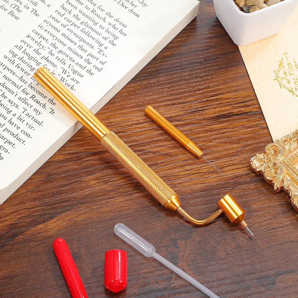 2Sets Stylish Gold Writer Automotive Paint Pen Set for Car Scratch Repair Precision Fluid Applicator Touch Paint for Small Chips