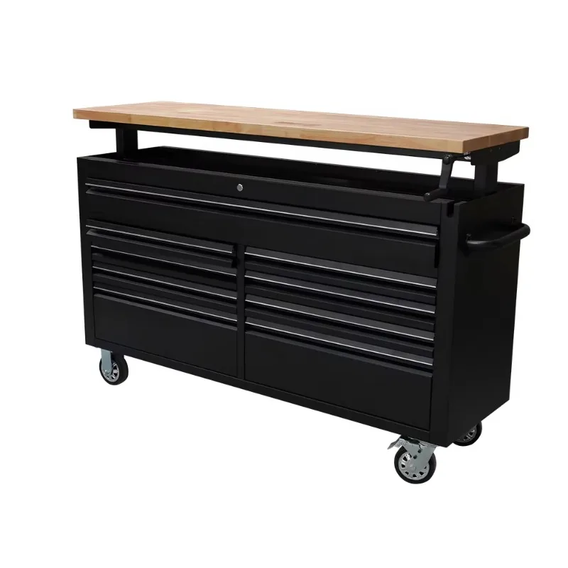 Stainless Steel Lifting Platform Panel Home Tool Cabinet Modular Garage Storage Workbench