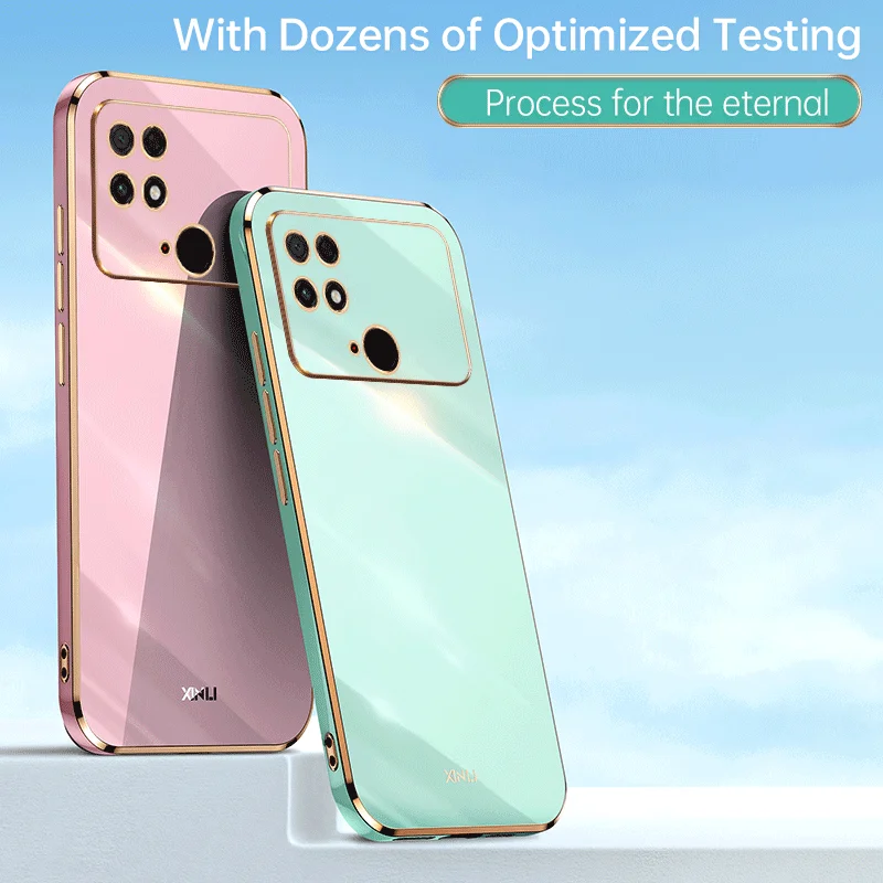 For Poco C40 Case Soft TPU Case For Poco C40 High Quality Anti-fingerprint Camera Protection Cover