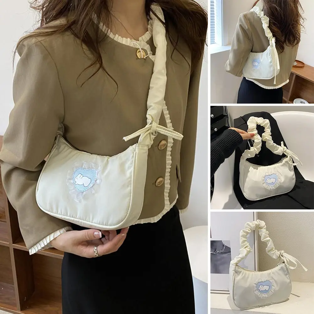 Fashion Women Shoulder Bags Nylon Sling Bag Female Cute Lace Crossbody Clutch Handbags