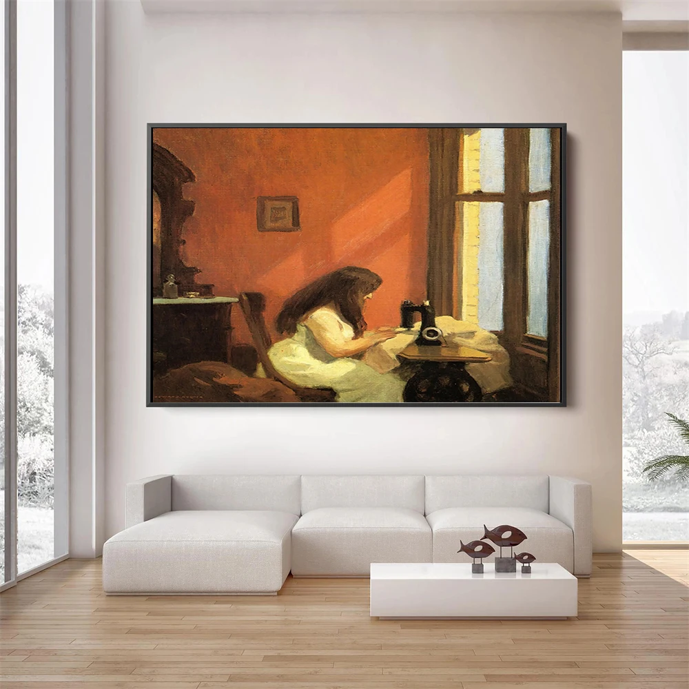 Landscape Poster Edward Hopper Wall Art Poster Drawings Vintage Travel Life Oil Painting Canvas Prints Living Room Home Decor