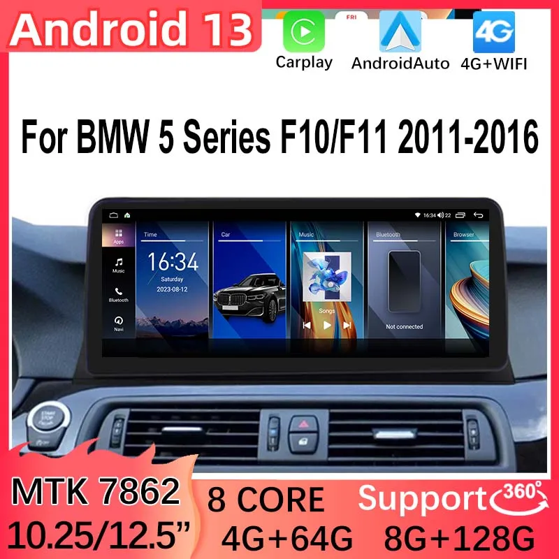 

Android13 MTK7862 12.5" 128G Central Multimedia Player For BWM BMW 5 Series F10 F11 Vehicle Intelligent Screen GPS Navigation