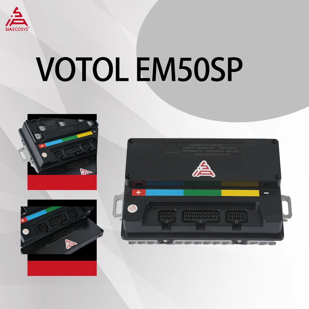 VOTOL EM50SP CAN Protocol Programmable Sine Wave Controller 72V 50A for 55KPH Top Speed Specifically for Electric Scooter