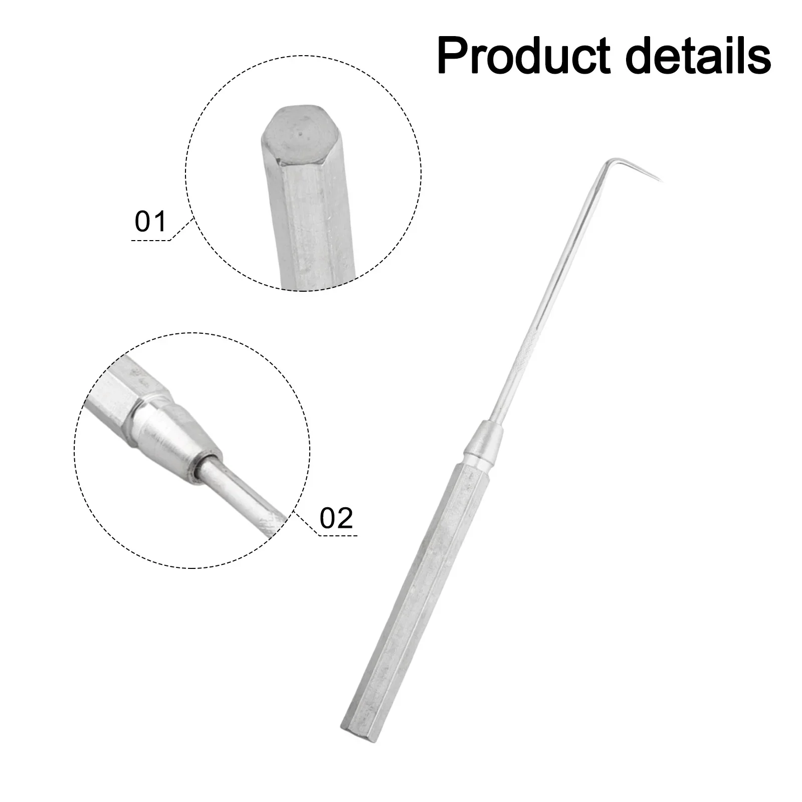 

4pcs Car Pick And Hook Tool O Ring Clips Oil Seal Gasket Wires Puller Remover Precision Hook And Pick Set For Car Repairs