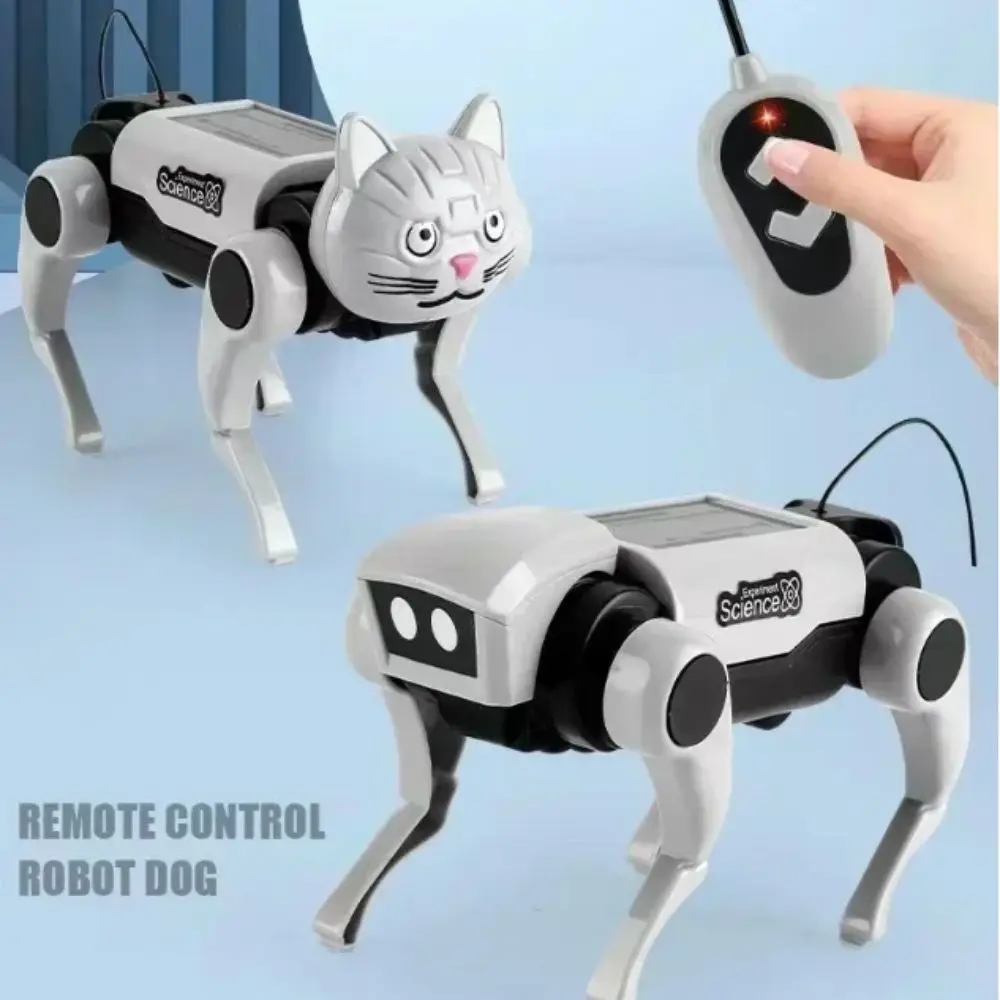 Bionic Electric Mechanical Dog Running Solar System RC Robot Toys Science Teaching Early Education Electric Robot Dog