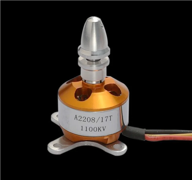 محرك نموذج طائرة متعددة المحاور ذات أجنحة ثابتة للحصان ، Kv1100 ، بدون فرش ، A2208