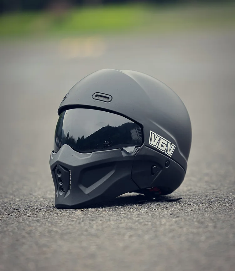 

Motorbike Helmet Scorpion Retro Unisex Helmet Four Seasons Universal Vintage Cruising Full Helmet Street Riding Safety Helmet