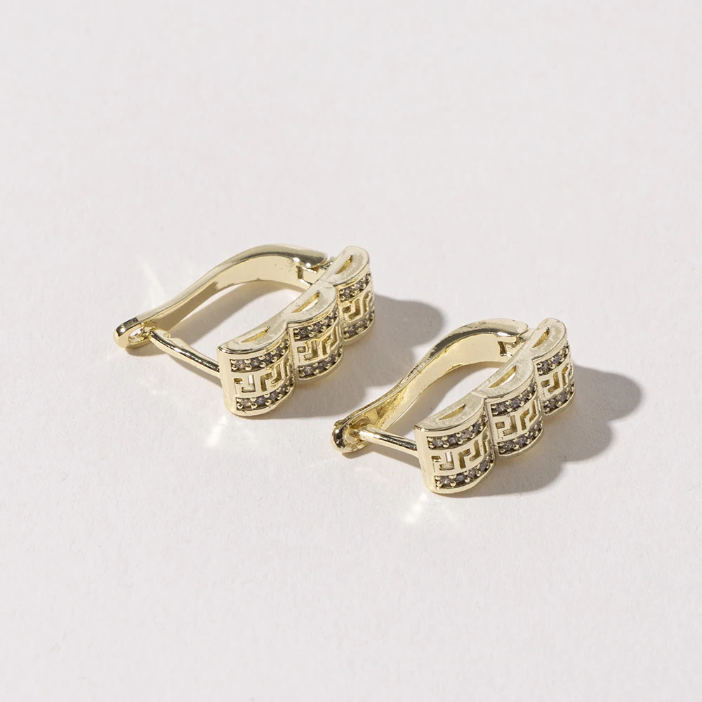 LUIZADA Marokko Trend Goldfarbenes Schmuckset für Party-Design, Ohrringe und Anhänger, Halskette, Armband, Ring-Set für Verlobung – Detail 9