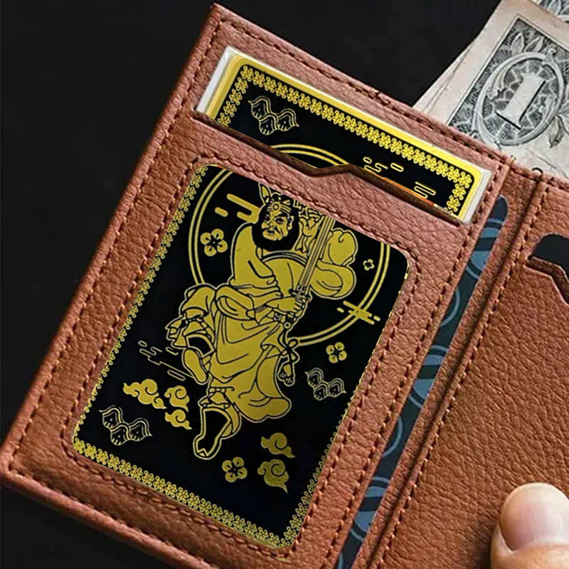 Night Protector Chung Kwei Fengshui Card Night Spot Protection Metal Fengshui Amulet Card Lucky Charms Card For Home & Office