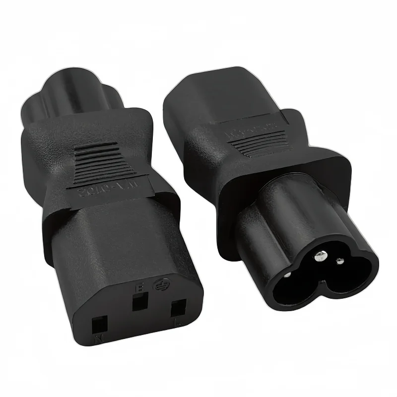 IEC 320 C13 to IEC C8,IEC 2 Pin female to 3 Pin male micky power adapter C13 to c6 TO C13 3 Pin The power adapter plug 10A 250V