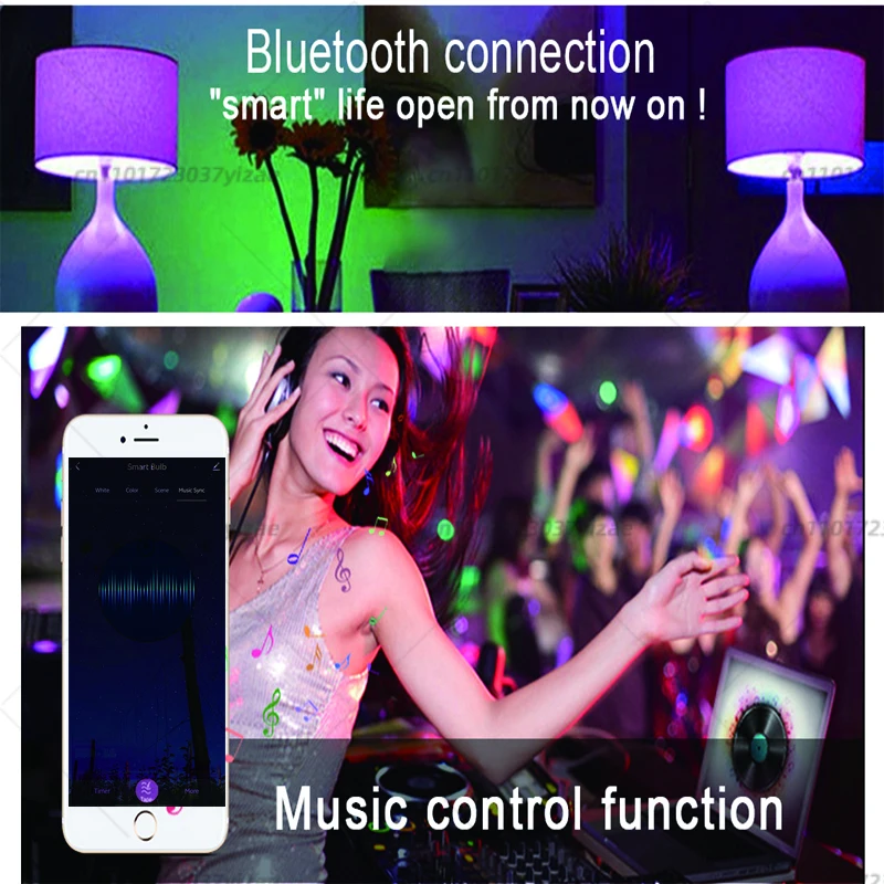 Tuya Smart WiFiLEDLampadine 85-265V10W 15W 18W E27/B22 Alexa LEDLamp RGBSmart Life APP Google Assisatnt Voice Control1/2/4PCS