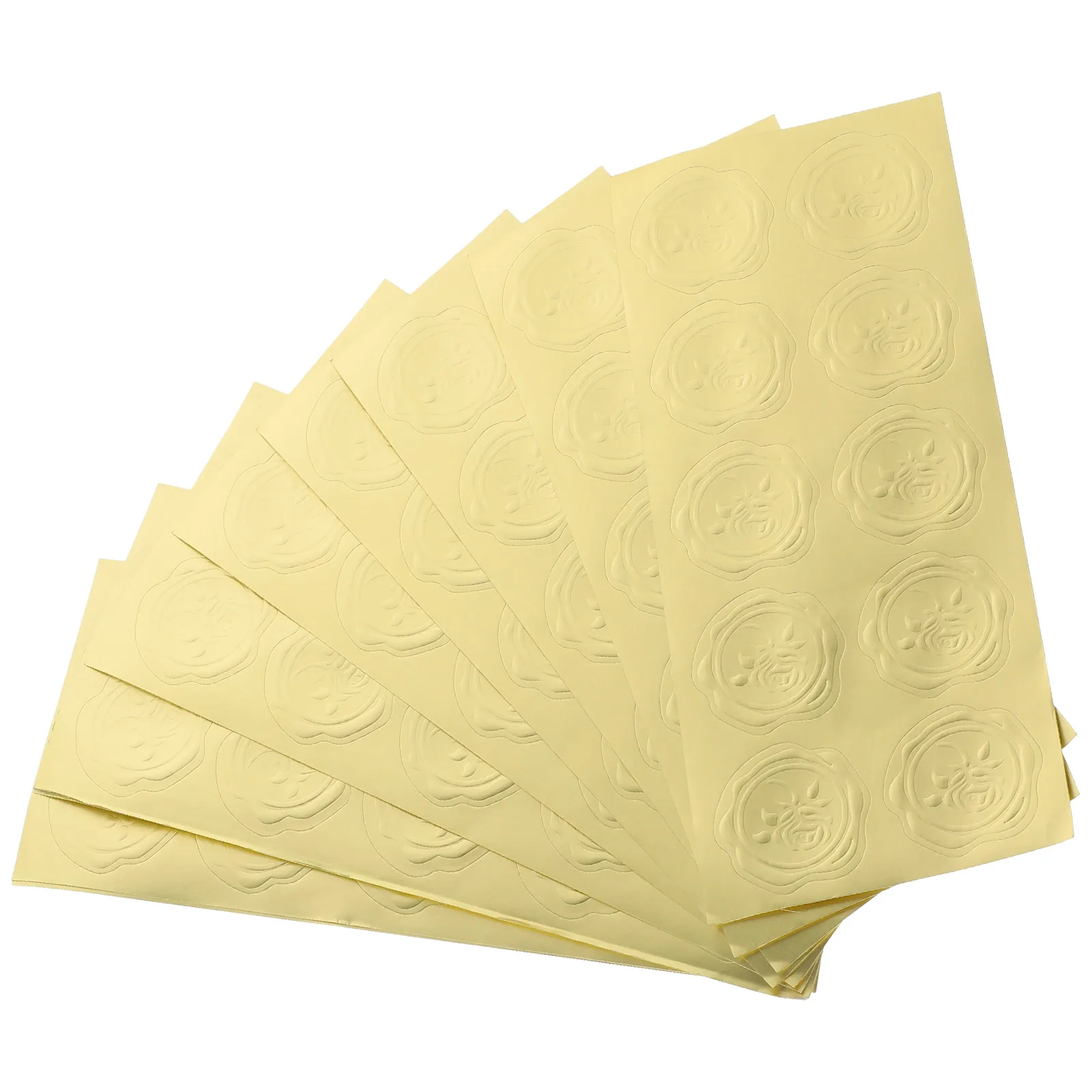 

10 Sheets Wedding Envelope Seal Stickers Clear PVC Self Adhesive Decorative Gift Packaging Invitation Card Seals H made Labels