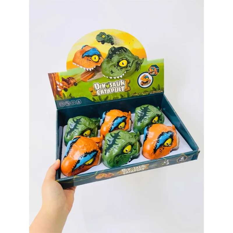 

Export dinosaur catapult car triceratops Children's toys creative sliding car mechanism launch pop-up cartoon Tyrannosaurus Rex