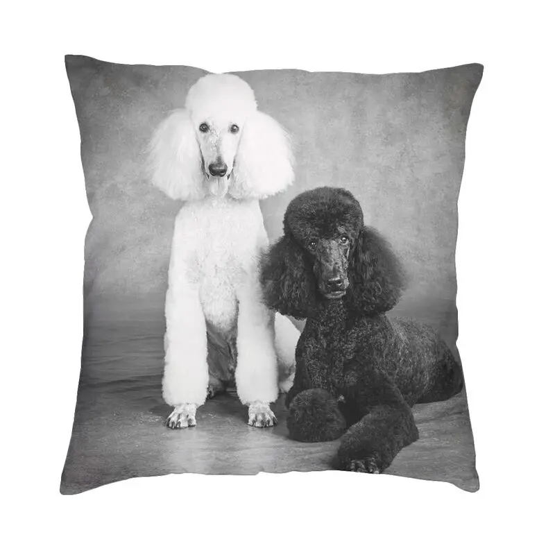 Poodle Dog Throw Pillow Case Home Decor Cute Pudel Caniche Cushions Cover For Sofa Car Seat Square Polyester Pillowcase