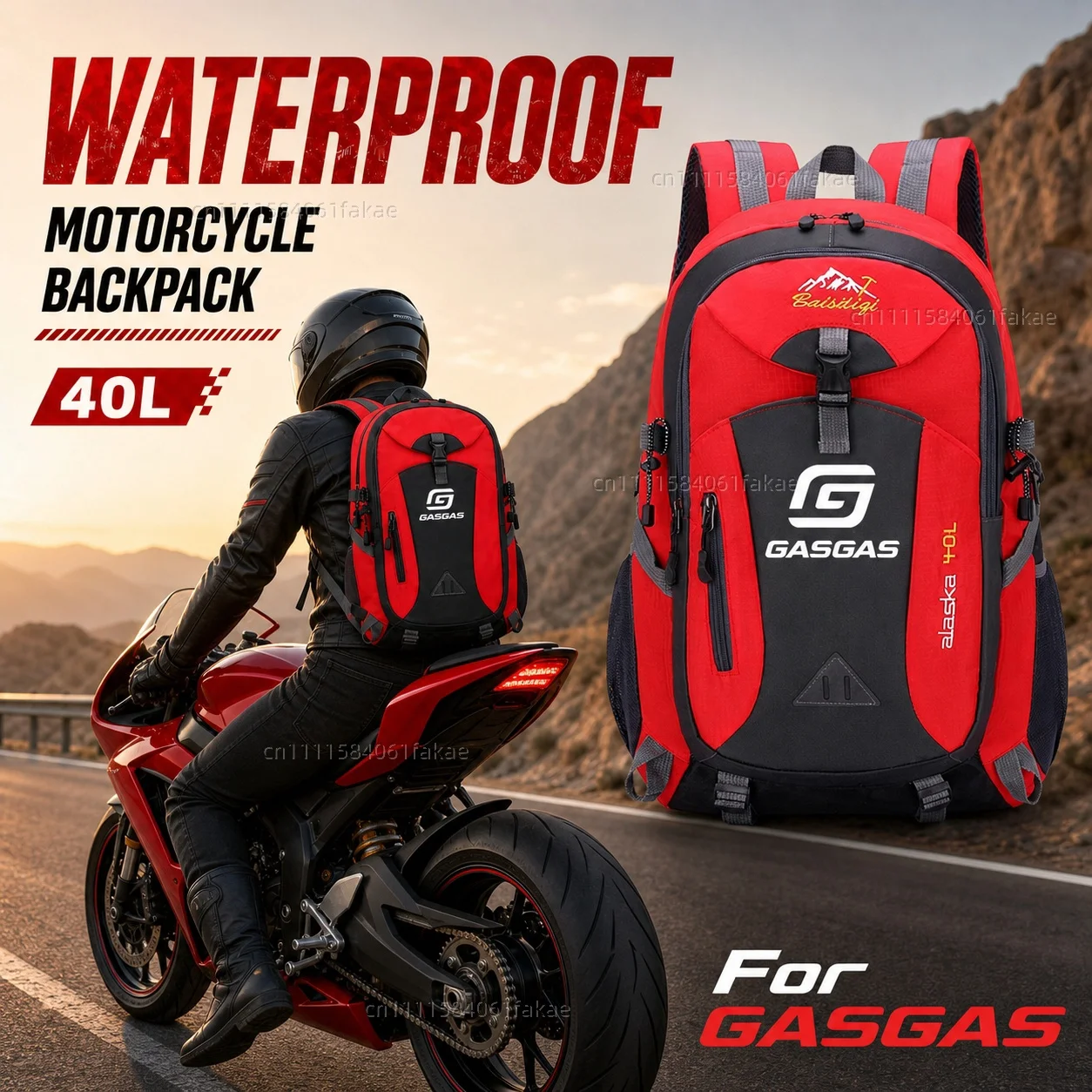�y�Z�[�����zGASGAS MC450F EC300 GP SM 700 900 EC �I�[�g�o�C�o�b�N�p�b�N 40L �h�����s�o�b�N�p�b�N���O�n�C�L���O�L�����v�f�C�p�b�N