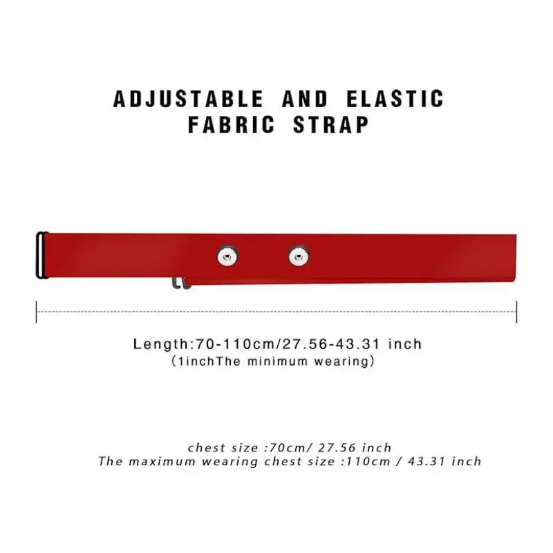 1Pc Heart Rate Monitor Replacement Strap Compatible with Polar Coospo Wahoo Tick Garmin Magene Fitcent Xoss Sensor Band Belt