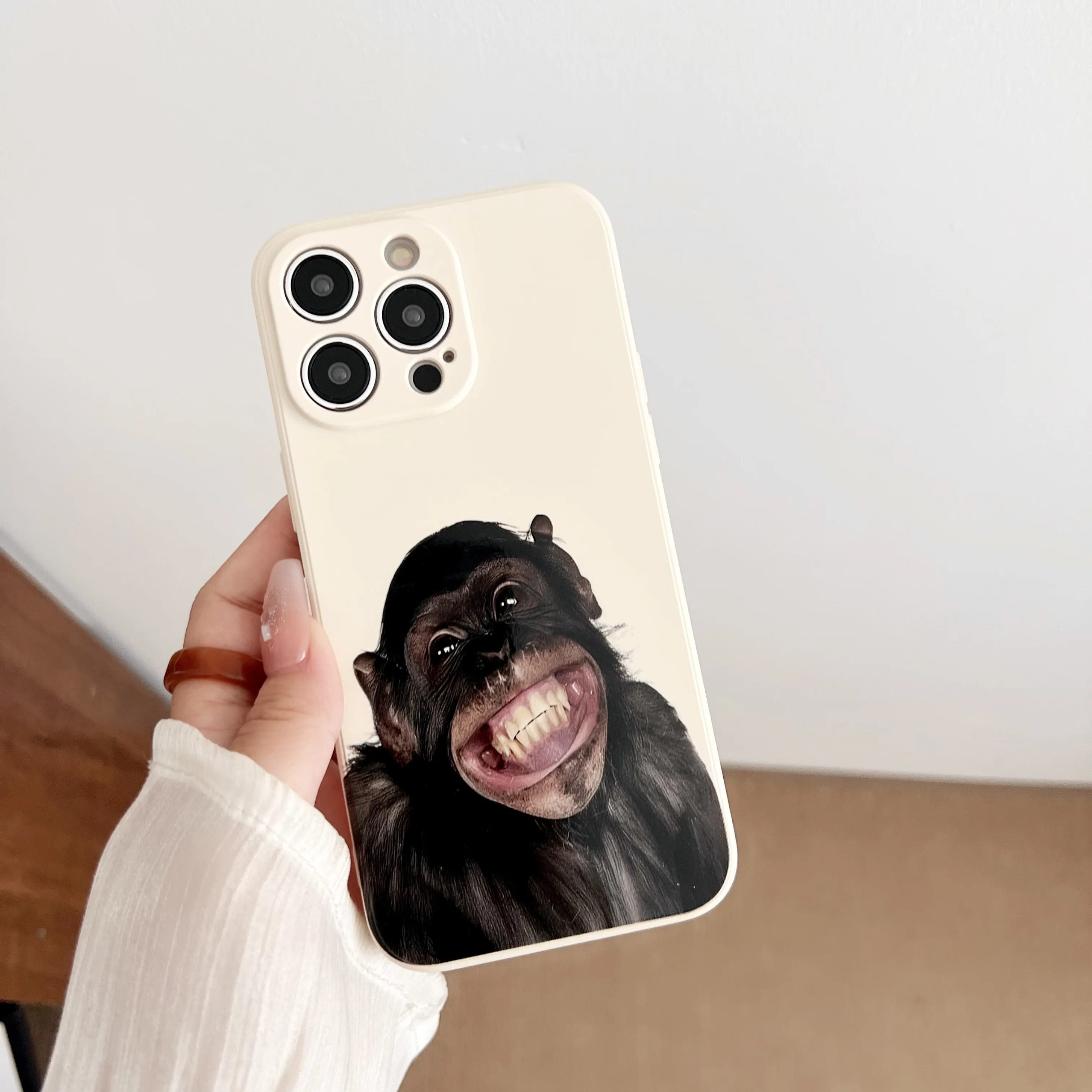 Funny Gorilla Phone Case  For iPhone 15 14 13 12 11 Plus Mini Pro Max X XS XR 7 8 Cover