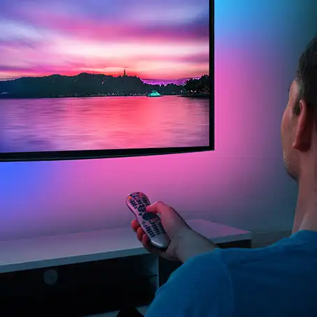 

Upgraded Version 2.1 TV Sync Led Strip Backlight Kit 8K60HZ 4K120HZ Addressable RGBIC Light Strip TV PC Light Strip