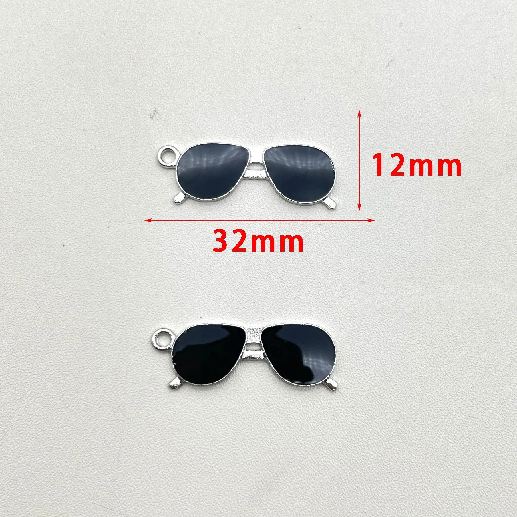 10Pcs 32*12mm Sunglasses Charms Alloy Pendent For Jewelry Making Diy Bracelet Necklace Earrings Handmade Accessories Supplies