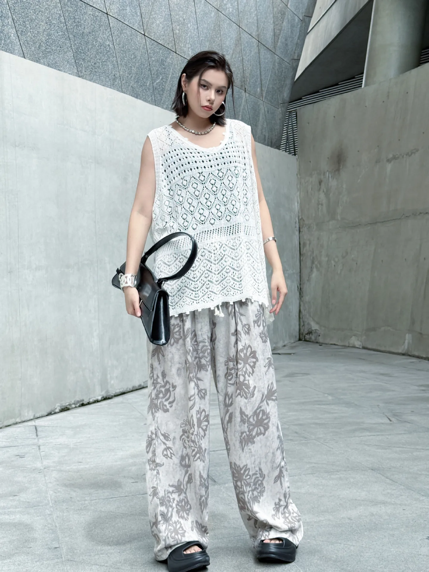 Retro spodnie damskie z wysokim stanem, prostymi nogawkami i szerokimi nogawkami, na lato, luźne i dopasowane, uniwersalne i swobodne spodnie codzienne.