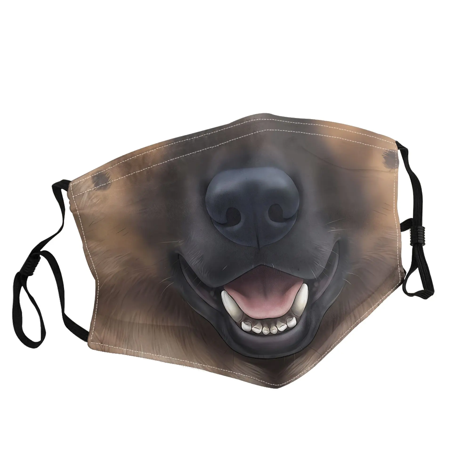 

German Shepherd Face Mask Unisex Outdoor Fashion Printed